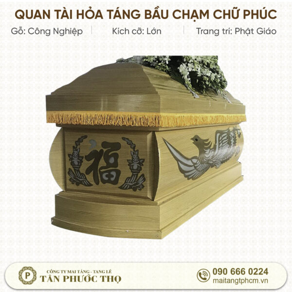 Quan Tài Hỏa Táng Bầu Chạm Chữ Phúc