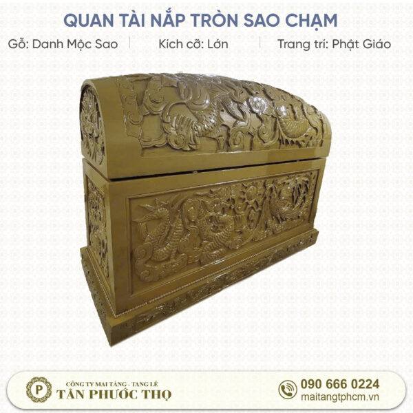 Quan Tài Nắp Tròn Sao Chạm