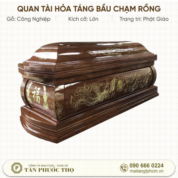 Quan Tài Hỏa Táng Bầu Chạm Rồng