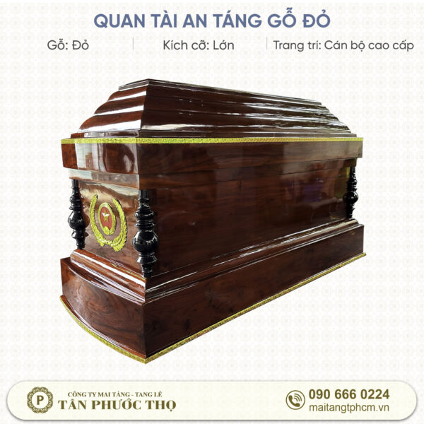 Quan Tài Địa Táng Gõ Đỏ