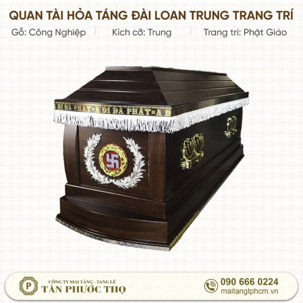 Quan Tài Hỏa Táng Đài Loan Trung Trang Trí