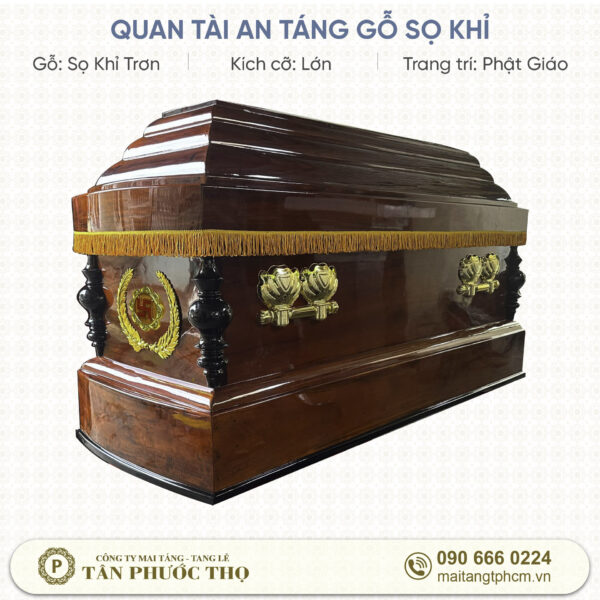 Quan Tài Địa Táng Gỗ Sọ Khỉ Trơn