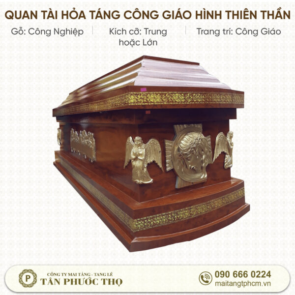 Quan tài hỏa táng công giáo hình thiên thần