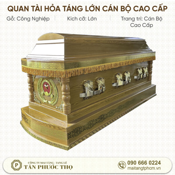 Quan tài hỏa táng lớn cán bộ cao cấp