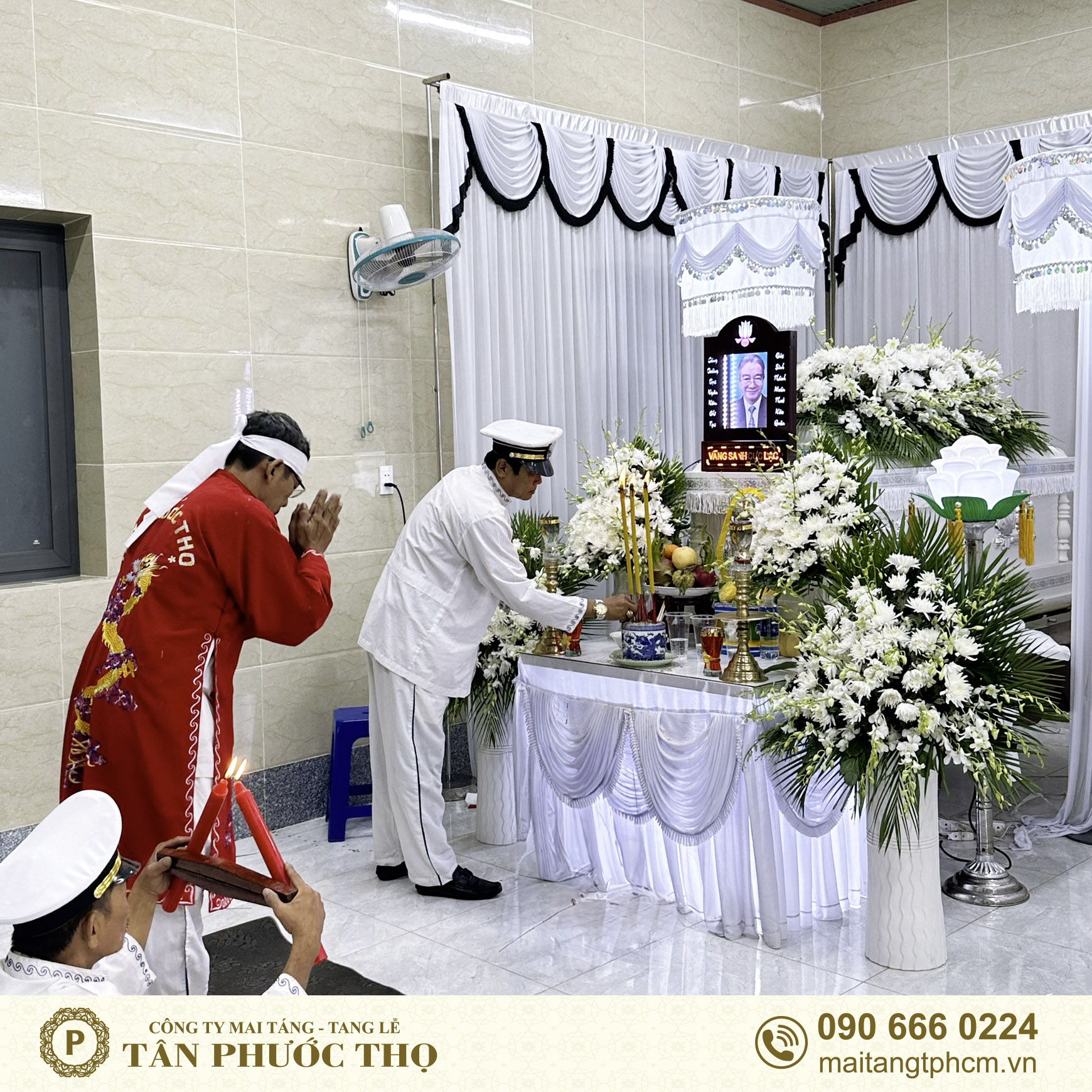 nghi thức tang lễ tại nhà tang lễ chùa huê nghiêm