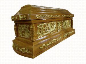 quan tài hỏa táng lớn rồng chạm vàng