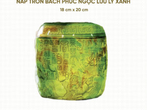 Hũ Cốt Cao Cấp Ngọc Lưu Ly Xanh Bách Phúc