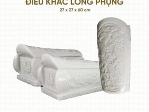 Quách Đá Trắng Điêu Khắc